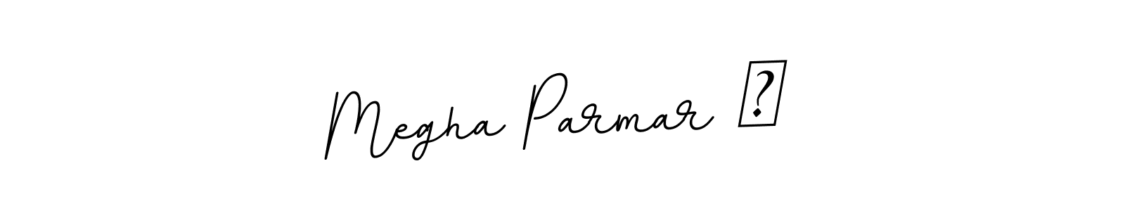 BallpointsItalic-DORy9 is a professional signature style that is perfect for those who want to add a touch of class to their signature. It is also a great choice for those who want to make their signature more unique. Get Megha Parmar ♡ name to fancy signature for free. Megha Parmar ♡ signature style 11 images and pictures png