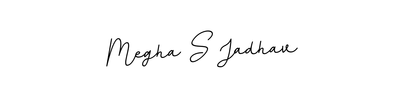 The best way (BallpointsItalic-DORy9) to make a short signature is to pick only two or three words in your name. The name Megha S Jadhav include a total of six letters. For converting this name. Megha S Jadhav signature style 11 images and pictures png