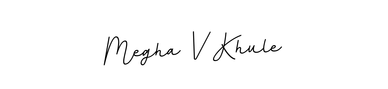 This is the best signature style for the Megha V Khule name. Also you like these signature font (BallpointsItalic-DORy9). Mix name signature. Megha V Khule signature style 11 images and pictures png