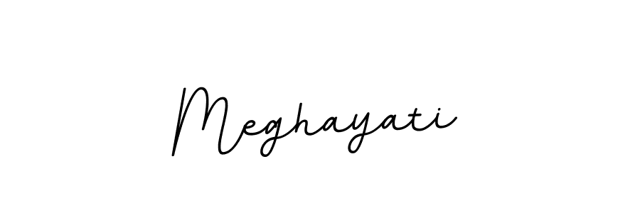 Make a beautiful signature design for name Meghayati. With this signature (BallpointsItalic-DORy9) style, you can create a handwritten signature for free. Meghayati signature style 11 images and pictures png