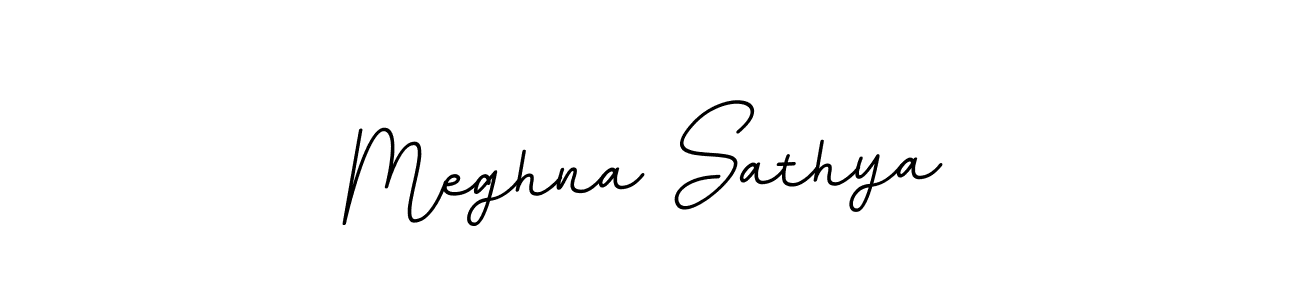 This is the best signature style for the Meghna Sathya name. Also you like these signature font (BallpointsItalic-DORy9). Mix name signature. Meghna Sathya signature style 11 images and pictures png
