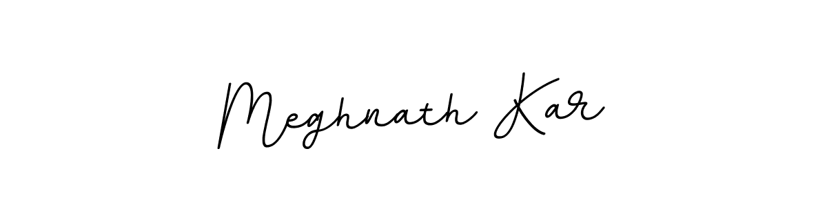 Make a beautiful signature design for name Meghnath Kar. With this signature (BallpointsItalic-DORy9) style, you can create a handwritten signature for free. Meghnath Kar signature style 11 images and pictures png