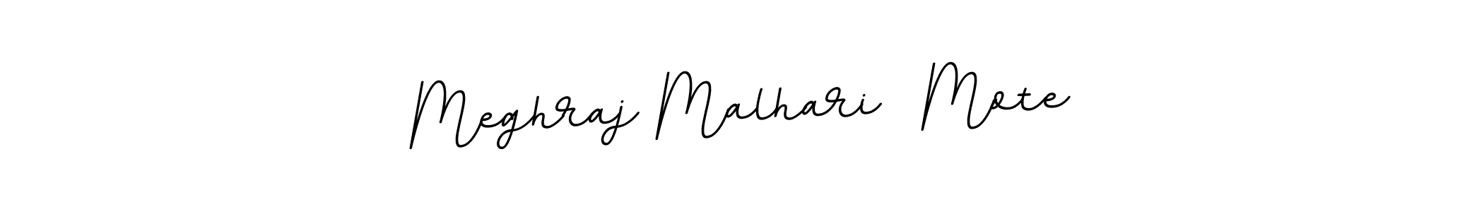 Make a beautiful signature design for name Meghraj Malhari  Mote. With this signature (BallpointsItalic-DORy9) style, you can create a handwritten signature for free. Meghraj Malhari  Mote signature style 11 images and pictures png