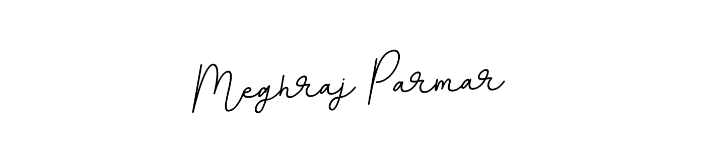 Use a signature maker to create a handwritten signature online. With this signature software, you can design (BallpointsItalic-DORy9) your own signature for name Meghraj Parmar. Meghraj Parmar signature style 11 images and pictures png