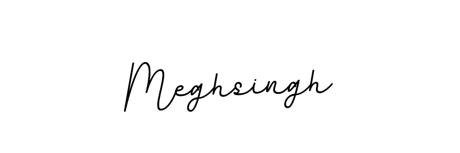 Use a signature maker to create a handwritten signature online. With this signature software, you can design (BallpointsItalic-DORy9) your own signature for name Meghsingh. Meghsingh signature style 11 images and pictures png