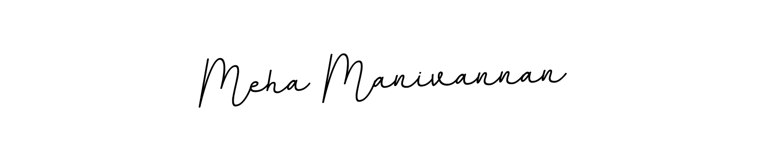 How to make Meha Manivannan name signature. Use BallpointsItalic-DORy9 style for creating short signs online. This is the latest handwritten sign. Meha Manivannan signature style 11 images and pictures png