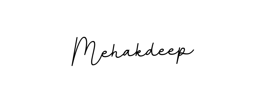 How to make Mehakdeep name signature. Use BallpointsItalic-DORy9 style for creating short signs online. This is the latest handwritten sign. Mehakdeep signature style 11 images and pictures png