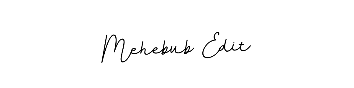 The best way (BallpointsItalic-DORy9) to make a short signature is to pick only two or three words in your name. The name Mehebub Edit include a total of six letters. For converting this name. Mehebub Edit signature style 11 images and pictures png