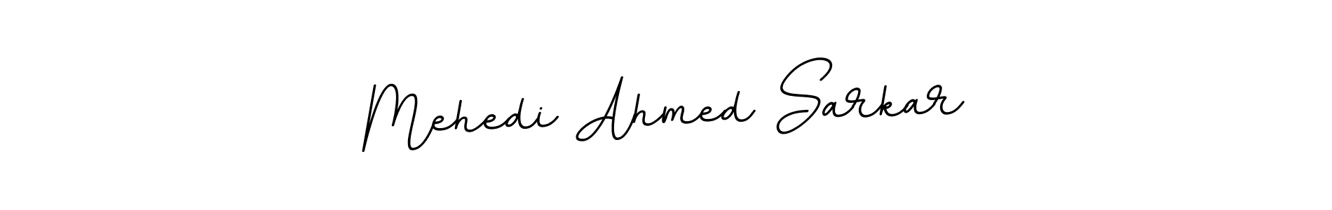 The best way (BallpointsItalic-DORy9) to make a short signature is to pick only two or three words in your name. The name Mehedi Ahmed Sarkar include a total of six letters. For converting this name. Mehedi Ahmed Sarkar signature style 11 images and pictures png