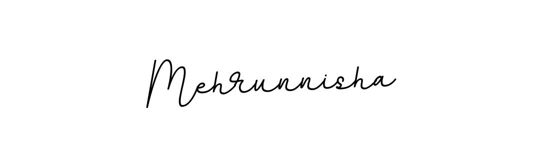 Design your own signature with our free online signature maker. With this signature software, you can create a handwritten (BallpointsItalic-DORy9) signature for name Mehrunnisha. Mehrunnisha signature style 11 images and pictures png