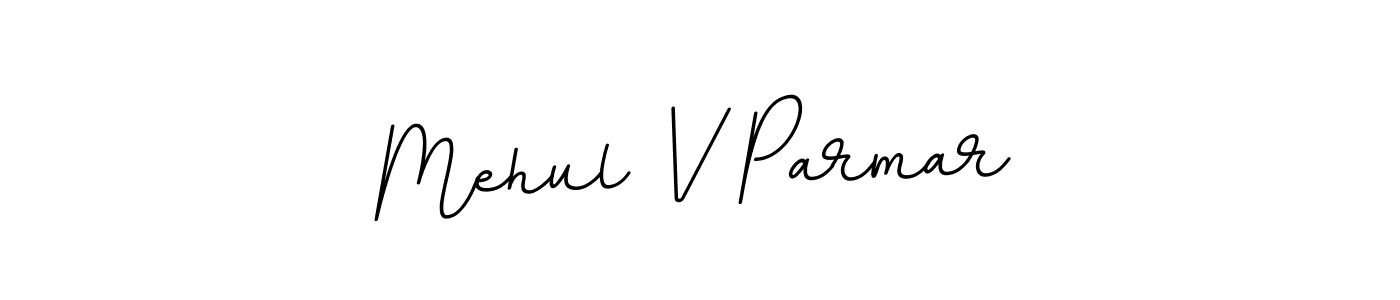 This is the best signature style for the Mehul V Parmar name. Also you like these signature font (BallpointsItalic-DORy9). Mix name signature. Mehul V Parmar signature style 11 images and pictures png