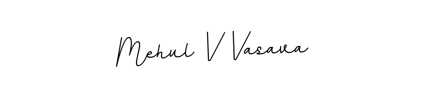 How to make Mehul V Vasava signature? BallpointsItalic-DORy9 is a professional autograph style. Create handwritten signature for Mehul V Vasava name. Mehul V Vasava signature style 11 images and pictures png