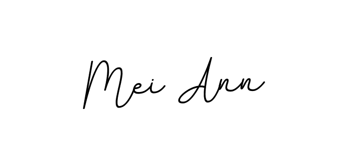 Use a signature maker to create a handwritten signature online. With this signature software, you can design (BallpointsItalic-DORy9) your own signature for name Mei Ann. Mei Ann signature style 11 images and pictures png