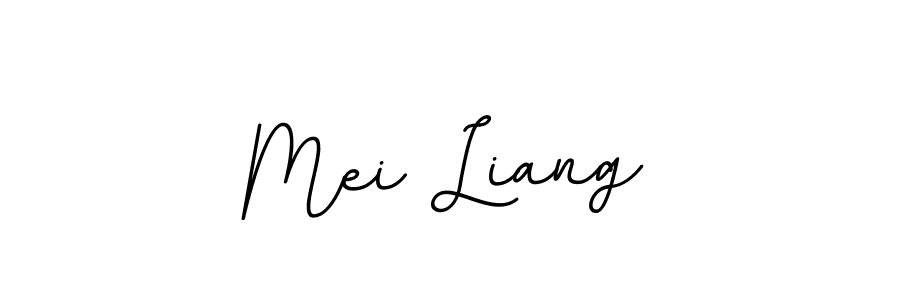 You should practise on your own different ways (BallpointsItalic-DORy9) to write your name (Mei Liang) in signature. don't let someone else do it for you. Mei Liang signature style 11 images and pictures png