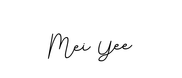 Use a signature maker to create a handwritten signature online. With this signature software, you can design (BallpointsItalic-DORy9) your own signature for name Mei Yee. Mei Yee signature style 11 images and pictures png