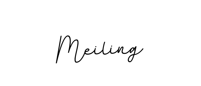 The best way (BallpointsItalic-DORy9) to make a short signature is to pick only two or three words in your name. The name Meiling include a total of six letters. For converting this name. Meiling signature style 11 images and pictures png