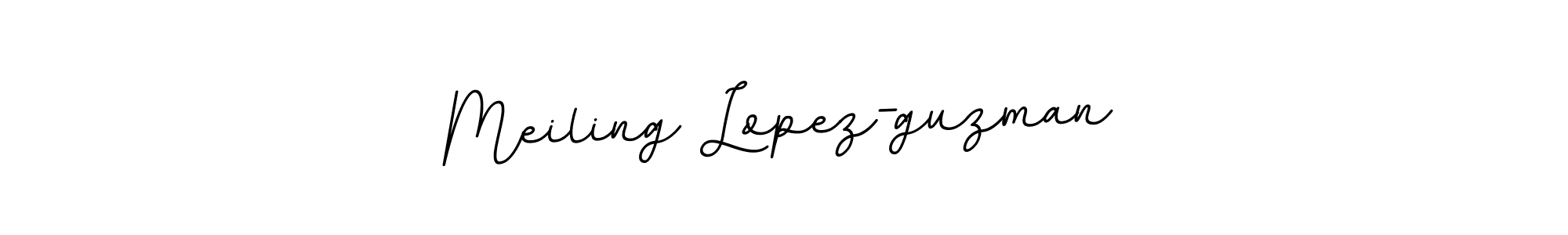 The best way (BallpointsItalic-DORy9) to make a short signature is to pick only two or three words in your name. The name Meiling Lopez-guzman include a total of six letters. For converting this name. Meiling Lopez-guzman signature style 11 images and pictures png
