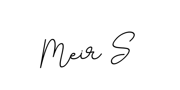 Make a beautiful signature design for name Meir S. With this signature (BallpointsItalic-DORy9) style, you can create a handwritten signature for free. Meir S signature style 11 images and pictures png