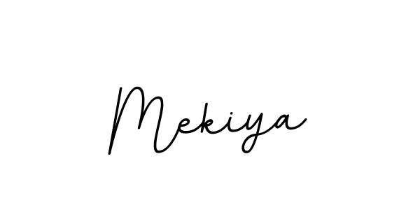 How to make Mekiya name signature. Use BallpointsItalic-DORy9 style for creating short signs online. This is the latest handwritten sign. Mekiya signature style 11 images and pictures png
