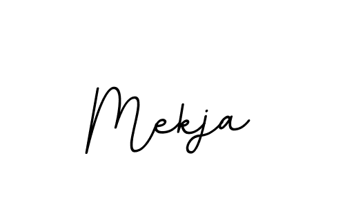 Design your own signature with our free online signature maker. With this signature software, you can create a handwritten (BallpointsItalic-DORy9) signature for name Mekja. Mekja signature style 11 images and pictures png