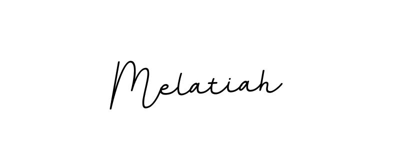 Melatiah stylish signature style. Best Handwritten Sign (BallpointsItalic-DORy9) for my name. Handwritten Signature Collection Ideas for my name Melatiah. Melatiah signature style 11 images and pictures png