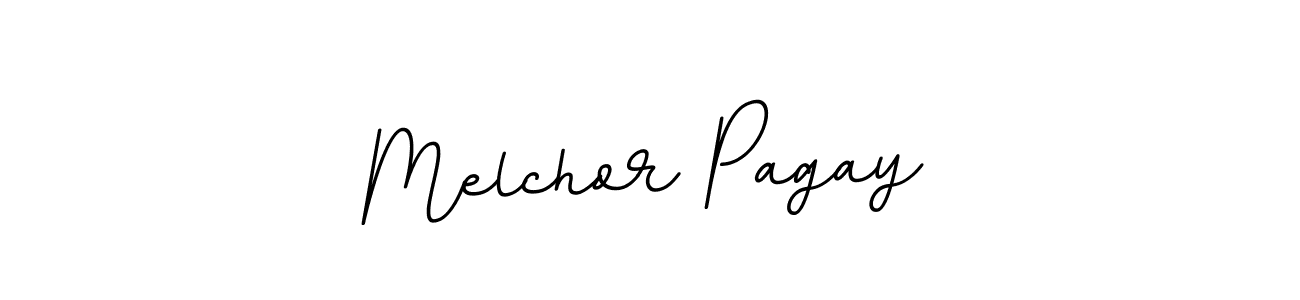 You should practise on your own different ways (BallpointsItalic-DORy9) to write your name (Melchor Pagay) in signature. don't let someone else do it for you. Melchor Pagay signature style 11 images and pictures png