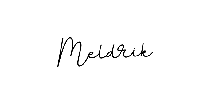 Make a beautiful signature design for name Meldrik. With this signature (BallpointsItalic-DORy9) style, you can create a handwritten signature for free. Meldrik signature style 11 images and pictures png