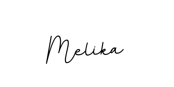 Design your own signature with our free online signature maker. With this signature software, you can create a handwritten (BallpointsItalic-DORy9) signature for name Melika. Melika signature style 11 images and pictures png