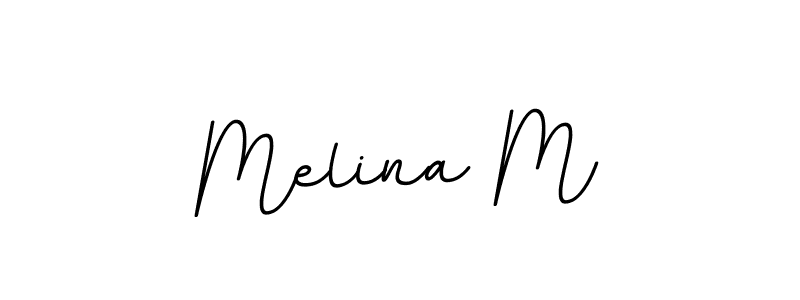 if you are searching for the best signature style for your name Melina M. so please give up your signature search. here we have designed multiple signature styles  using BallpointsItalic-DORy9. Melina M signature style 11 images and pictures png