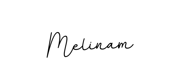 Use a signature maker to create a handwritten signature online. With this signature software, you can design (BallpointsItalic-DORy9) your own signature for name Melinam. Melinam signature style 11 images and pictures png