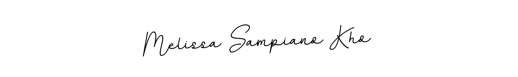 Use a signature maker to create a handwritten signature online. With this signature software, you can design (BallpointsItalic-DORy9) your own signature for name Melissa Sampiano Kho. Melissa Sampiano Kho signature style 11 images and pictures png