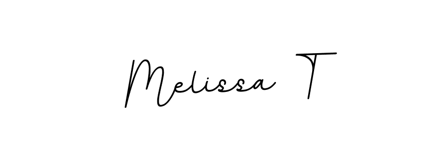 The best way (BallpointsItalic-DORy9) to make a short signature is to pick only two or three words in your name. The name Melissa T include a total of six letters. For converting this name. Melissa T signature style 11 images and pictures png