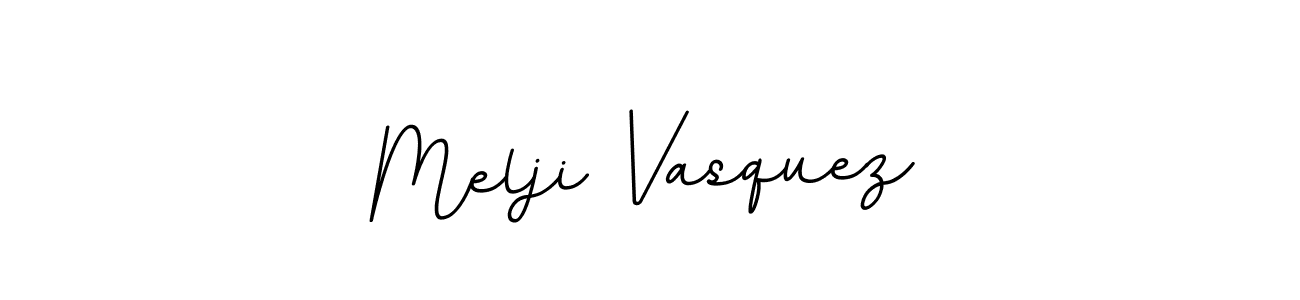 Make a beautiful signature design for name Melji Vasquez. With this signature (BallpointsItalic-DORy9) style, you can create a handwritten signature for free. Melji Vasquez signature style 11 images and pictures png