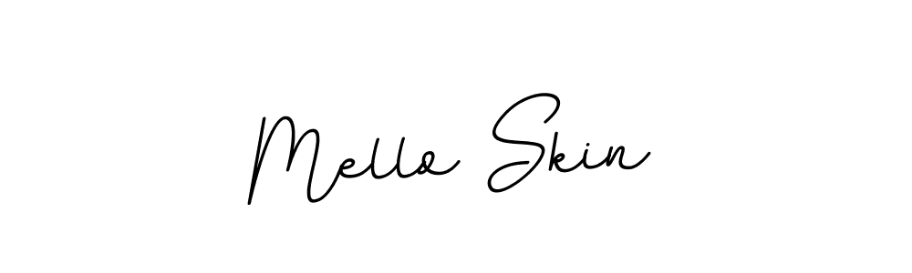 Use a signature maker to create a handwritten signature online. With this signature software, you can design (BallpointsItalic-DORy9) your own signature for name Mello Skin. Mello Skin signature style 11 images and pictures png