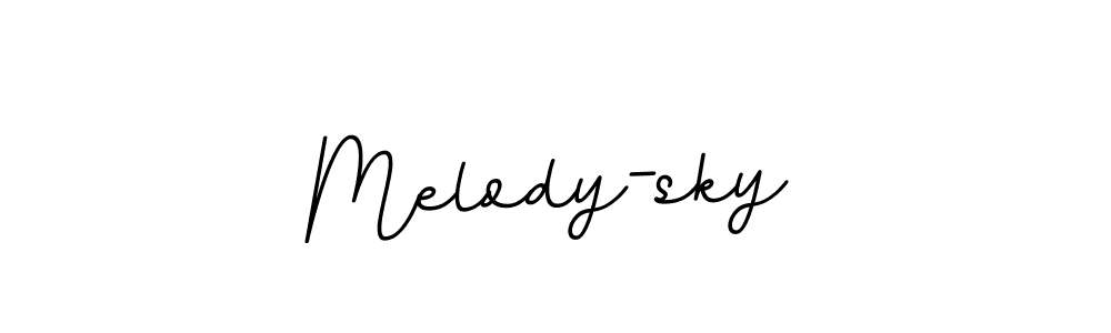 Melody-sky stylish signature style. Best Handwritten Sign (BallpointsItalic-DORy9) for my name. Handwritten Signature Collection Ideas for my name Melody-sky. Melody-sky signature style 11 images and pictures png