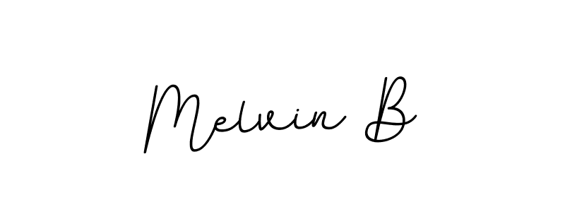 Design your own signature with our free online signature maker. With this signature software, you can create a handwritten (BallpointsItalic-DORy9) signature for name Melvin B. Melvin B signature style 11 images and pictures png