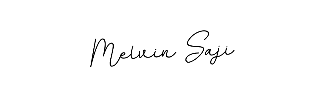 Design your own signature with our free online signature maker. With this signature software, you can create a handwritten (BallpointsItalic-DORy9) signature for name Melvin Saji. Melvin Saji signature style 11 images and pictures png