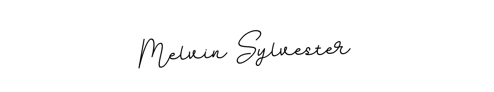 How to make Melvin Sylvester name signature. Use BallpointsItalic-DORy9 style for creating short signs online. This is the latest handwritten sign. Melvin Sylvester signature style 11 images and pictures png