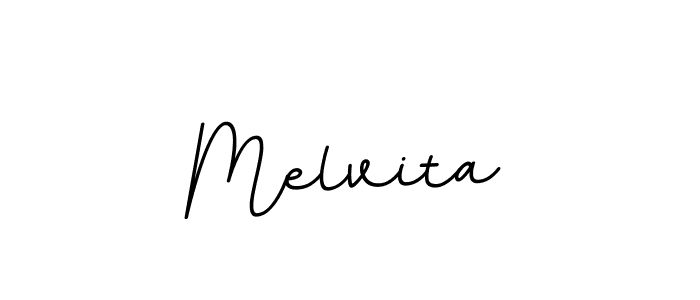How to make Melvita signature? BallpointsItalic-DORy9 is a professional autograph style. Create handwritten signature for Melvita name. Melvita signature style 11 images and pictures png