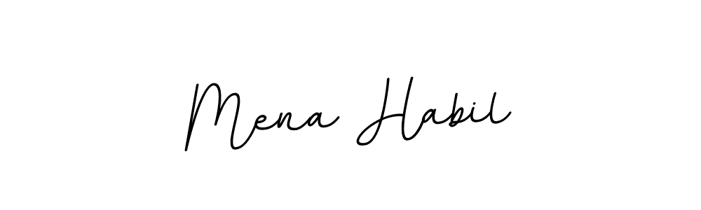 It looks lik you need a new signature style for name Mena Habil. Design unique handwritten (BallpointsItalic-DORy9) signature with our free signature maker in just a few clicks. Mena Habil signature style 11 images and pictures png