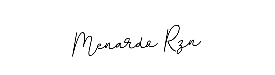 Design your own signature with our free online signature maker. With this signature software, you can create a handwritten (BallpointsItalic-DORy9) signature for name Menardo Rzn. Menardo Rzn signature style 11 images and pictures png