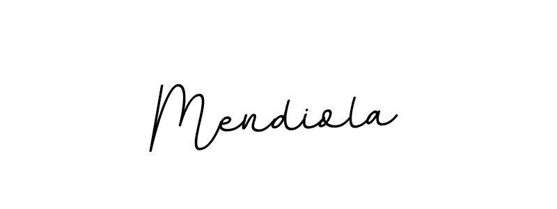 Use a signature maker to create a handwritten signature online. With this signature software, you can design (BallpointsItalic-DORy9) your own signature for name Mendiola. Mendiola signature style 11 images and pictures png