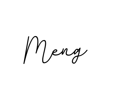 Design your own signature with our free online signature maker. With this signature software, you can create a handwritten (BallpointsItalic-DORy9) signature for name Meng. Meng signature style 11 images and pictures png