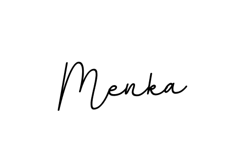 Menka stylish signature style. Best Handwritten Sign (BallpointsItalic-DORy9) for my name. Handwritten Signature Collection Ideas for my name Menka. Menka signature style 11 images and pictures png