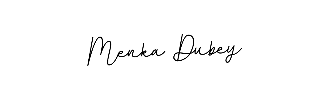 Menka Dubey stylish signature style. Best Handwritten Sign (BallpointsItalic-DORy9) for my name. Handwritten Signature Collection Ideas for my name Menka Dubey. Menka Dubey signature style 11 images and pictures png
