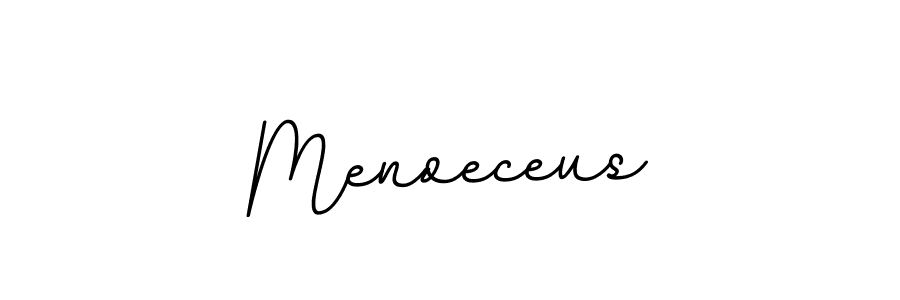 How to make Menoeceus name signature. Use BallpointsItalic-DORy9 style for creating short signs online. This is the latest handwritten sign. Menoeceus signature style 11 images and pictures png