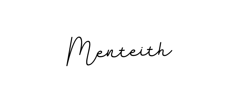 How to make Menteith name signature. Use BallpointsItalic-DORy9 style for creating short signs online. This is the latest handwritten sign. Menteith signature style 11 images and pictures png