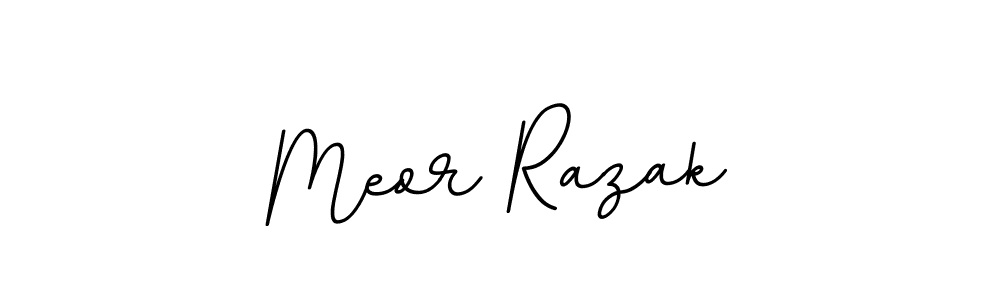 It looks lik you need a new signature style for name Meor Razak. Design unique handwritten (BallpointsItalic-DORy9) signature with our free signature maker in just a few clicks. Meor Razak signature style 11 images and pictures png