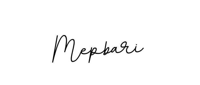 How to make Mepbari name signature. Use BallpointsItalic-DORy9 style for creating short signs online. This is the latest handwritten sign. Mepbari signature style 11 images and pictures png