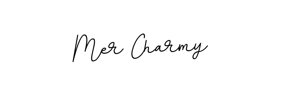 The best way (BallpointsItalic-DORy9) to make a short signature is to pick only two or three words in your name. The name Mer Charmy include a total of six letters. For converting this name. Mer Charmy signature style 11 images and pictures png